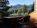 Mammoth Lodging Sunrise 1- Summer View of the Sherwin Mountians from the Deck